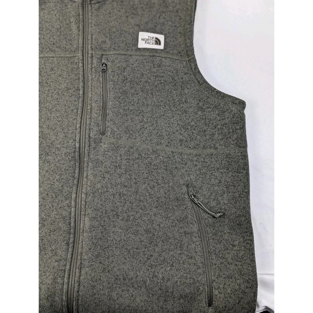 The North Face Vest Mens Large LG Gordon Lyons Fleece Full Zip Hiking Outdoor
